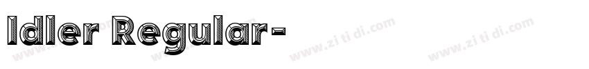 Idler Regular字体转换
